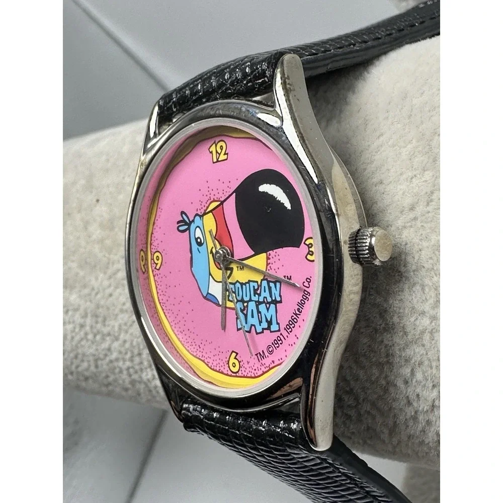 Kelloggs Vintage Toucan Sam Watch New Battery 1996 33MM 7.5